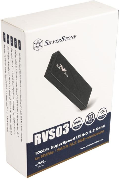 Productafbeelding Silverstone SST-RVS03 M.2 SSD-behuizing, USB-C (M.2 2280)
