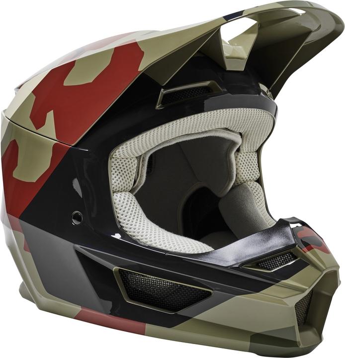 Fox Helmet 22 V1 Bnkr, Ece Grn Camo L (59 - 60 cm)