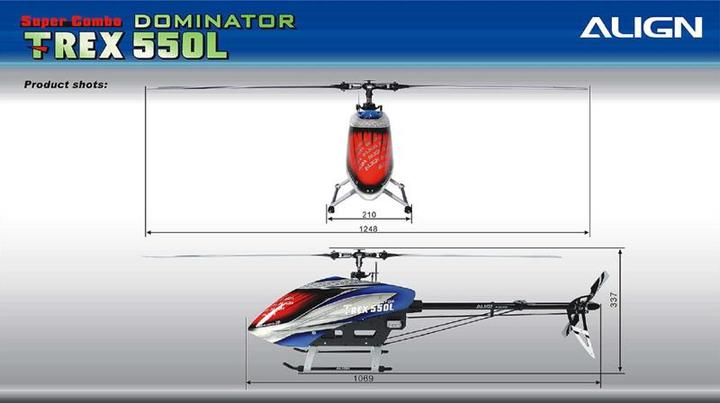 Produktbild Align T-REX 550L Dominator Super Combo