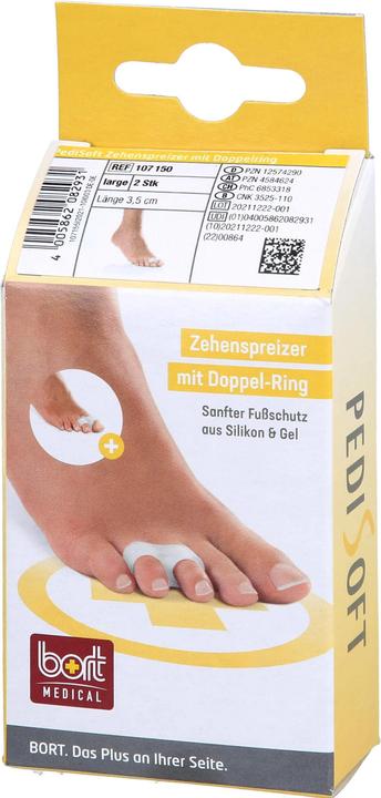 Image du produit Bort Medical PediSoft Zehenspreizer L mit doppel Ring (Déodorants & poudre pour les pieds, 498.67 ml)