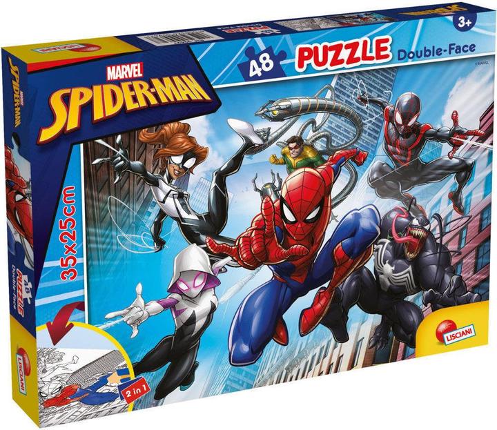 Lisciani 99627 - - MARVEL PUZZLE DF M-PLUS 48 SPIDERMAN (48 Teile)