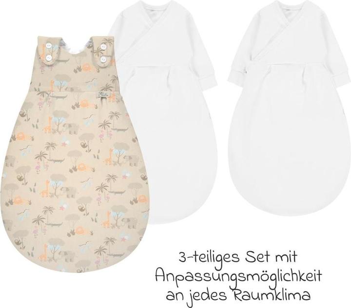 Produktbild Alvi Schlafsäcke Baby-Mäxchen 3-tlg. - Jungle - Gr. 68/74 (2.5 TOG)