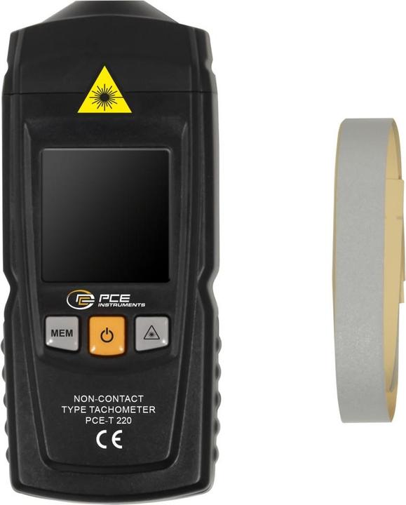 Produktbild PCE Instruments PCE-T 220 Handtachometer 99999 U/min (max) (Messgerätkoffer)