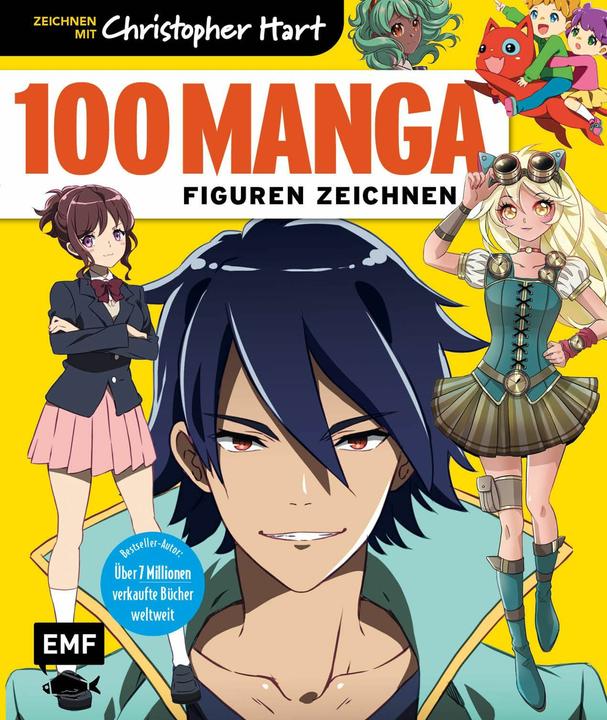 Actual product image 100 Manga-Figuren zeichnen (German, Christopher Hart, 2023)