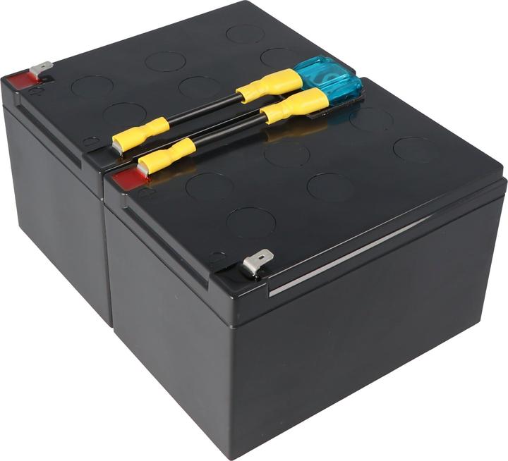 Produktbild CSB Akku passend für APC Ersatzbatterie Nr. 6 APC-RBC6, SCD6 Ersatzbatterie vormontiert mit Kabel un