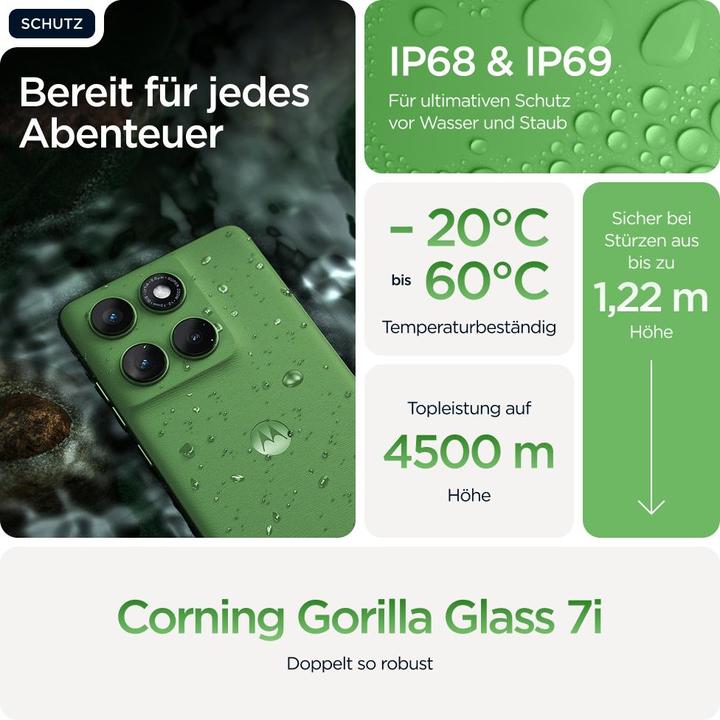 Productafbeelding Motorola Rand 60 (512 GB, Pantone klaver, 6.67", Dubbele SIM, 50 Mpx, 5G)
