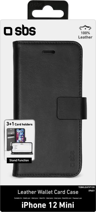 Actual product image SBS Genuine leather book (Apple iPhone 12 mini)