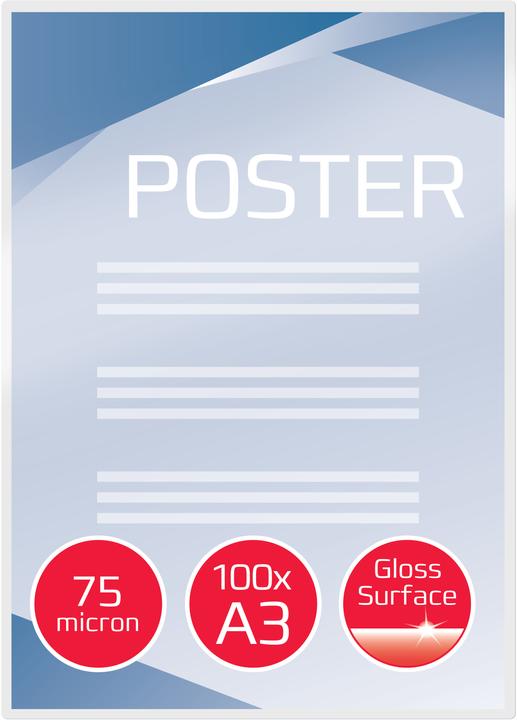 Immagine prodotto GBC Pellicola di laminazione (A3, 100 Pezzo/i, 75 µm)