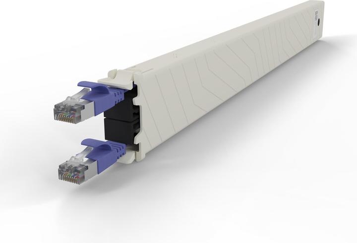 Produktbild PATCHBOX one / Cassette / 8RU / Cat 6A, STP, 0.8 m, Violett (STP, CAT6a, 0.80 m)