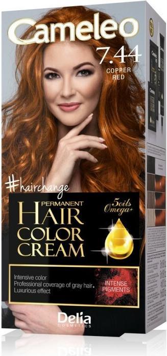 Actual product image Delia Cosmetics Cameleo - Hair Dye - Copper Red (7.44 Copper red)