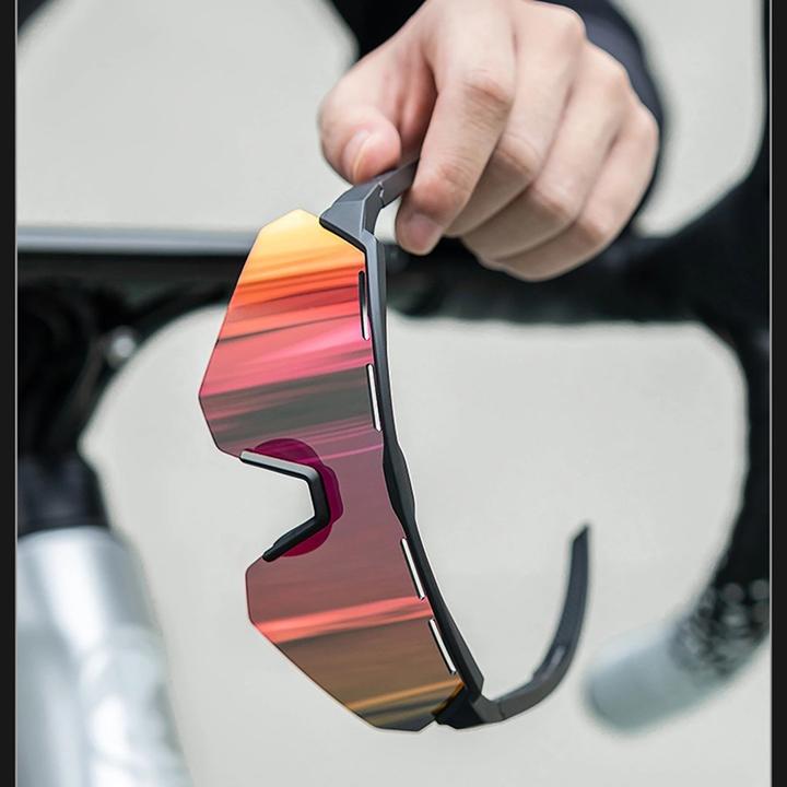Immagine prodotto Rockbros Occhiali da ciclismo polarizzati con protezione UV e inserto correttivo - Grigio (Grigio, Grigio)