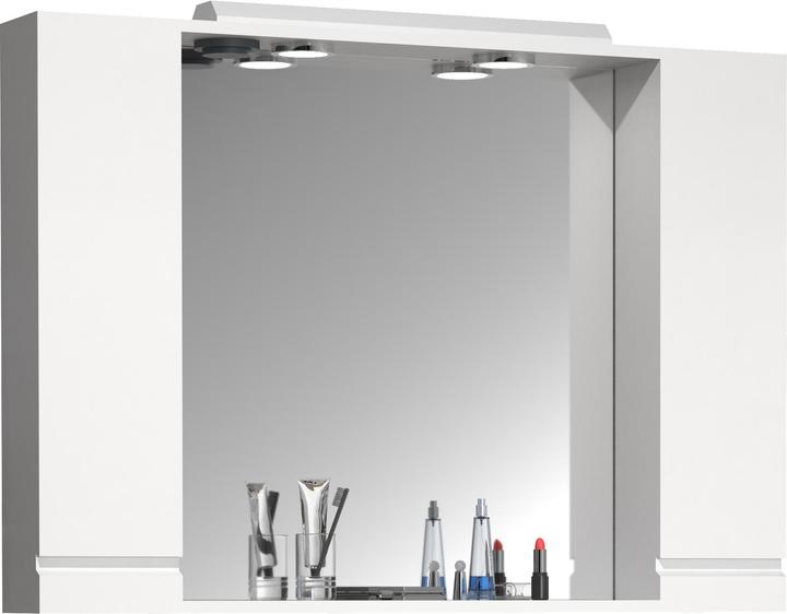 Actual product image VCM Bathroom Mirror Wall Mirror Width 100 cm Wall Mirror Mirror Cabinet Bathroom Revolving Door (100 x 14 x 71 cm)