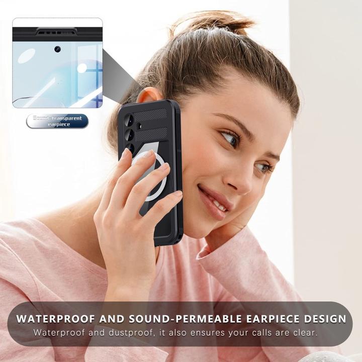 Actual product image Redpepper Samsung Galaxy S25 - IP68 Mars Series Wasserdichtes Outdoor Case mit MagSafe, schwarz (Samsung Galaxy S25)