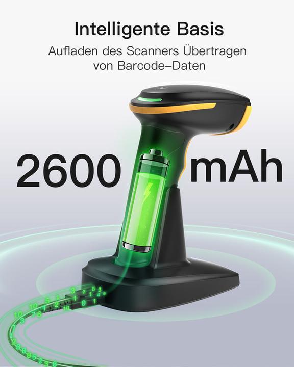 Produktbild Inateck Barcodescanner 36 black (BCST-36 black) (2D-Barcodes, 1D-Barcodes)
