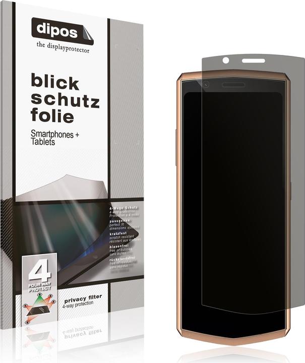 Produktbild Dipos Privacy Blickschutzfolie 4-Way (1 Stück, Cubot Pocket 3)
