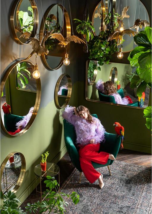 Actual product image Kare Design Armchair Goldfinger Green