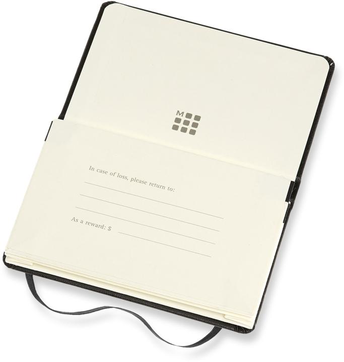 Immagine prodotto Moleskine Vassoio per biglietti da visita Pro Xs, copertina rigida, con 2 scomparti, nero (6,5 x 10,5 cm, Rigatura speciale, Copertina rigida)