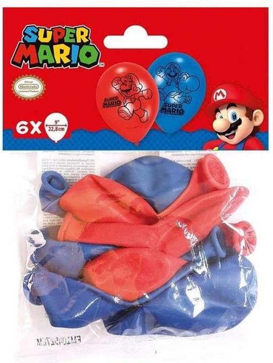 Produktbild Amscan 6 Latexballone Super Mario (6 x)