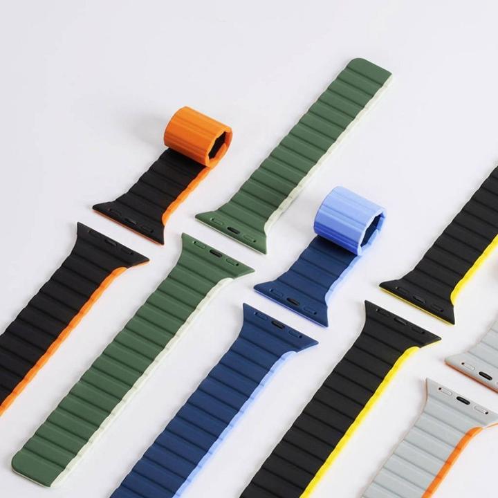 Produktbild Dux Ducis Magnetic Apple Watch Ultra, SE, 8, 7, 6, 5, 4, 3, 2, 1 (49, 45, 44, 42 mm) Strap (LD Versi (42 mm, 44 mm, 45 mm, 49 mm, Silikon, Metall)