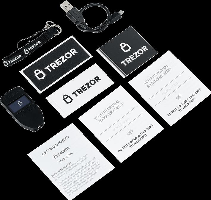 Immagine prodotto Trezor One (Bitcoin, Bitcoin Cash, Bitcoin oro, Dash, Ether, Ethereum Classic, Evoluzione, Litecoin, Ubiq, Zcash)