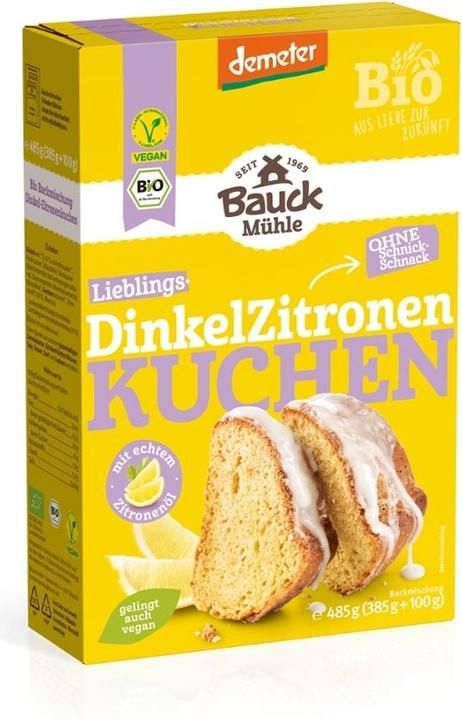 Produktbild Bauckhof Dinkel Zitronenkuchen Backmischung Bio (485 g)