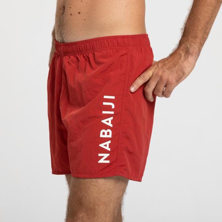Actual product image Nabaiji Men's swim shorts - 100 red (46)