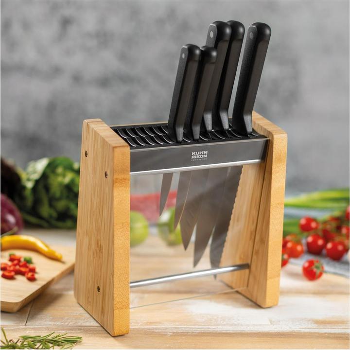Actual product image Kuhn Rikon Iced knife + block set 6 pcs