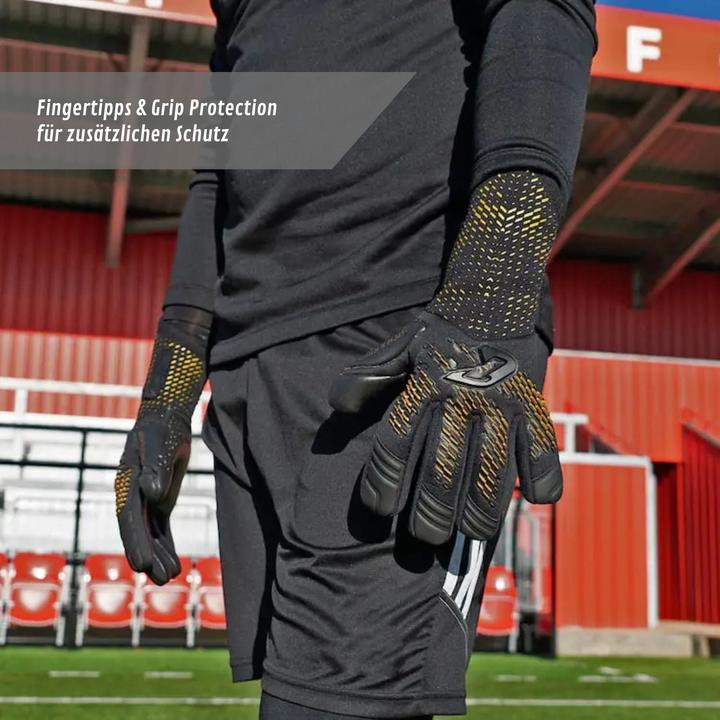Produktbild Catch & Keep Fussballhandschuhe Revolution Gold Gr. 7 Torwart Goalie Handschuhe (7)