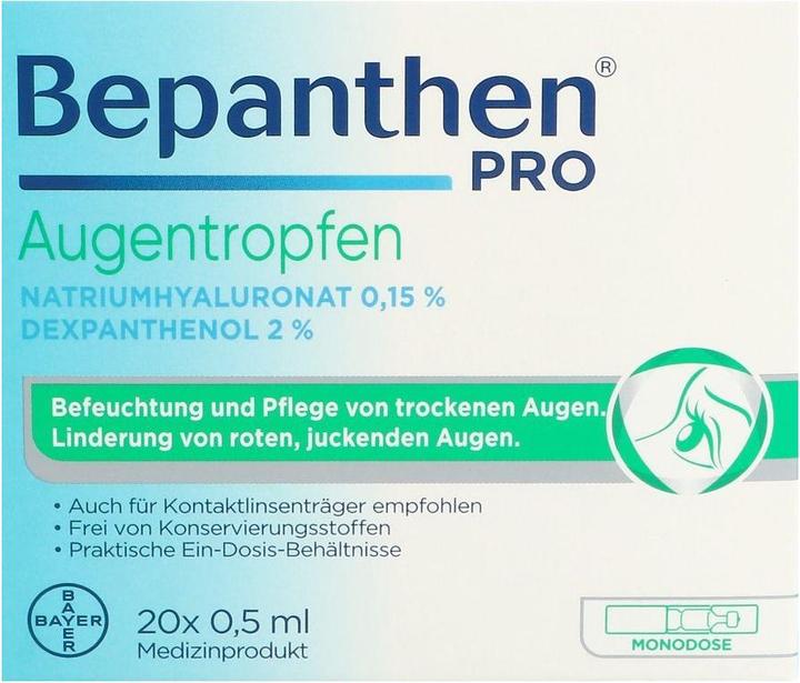 Actual product image Bepanthen PRO Eye drops (10 ml, 20 x 0.5 ml)