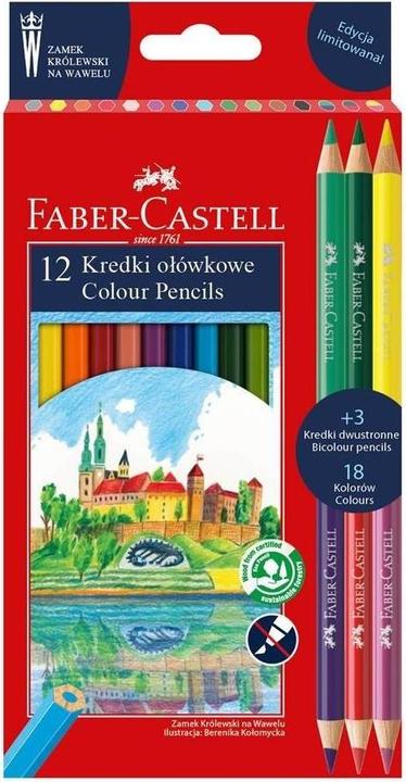 Teka Wawel Buntstifte 12 Farben + 3 (Multicolore, 12 x)