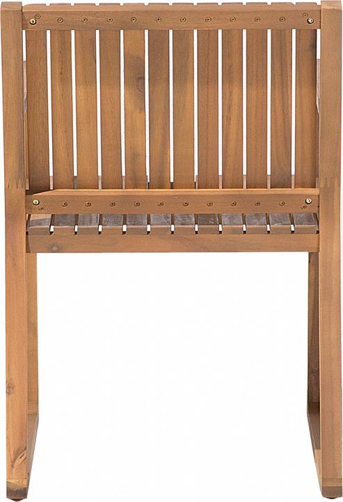 Actual product image Beliani Garden furniture set acacia wood light brown 6-seater 7-piece SASSARI (90 cm)