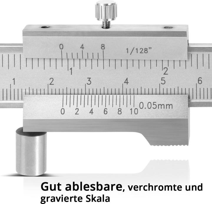 Actual product image Stahlwerk Caliper gauge Caliper gauge 0-200 mm DIN 862 with vernier (26.50 cm)