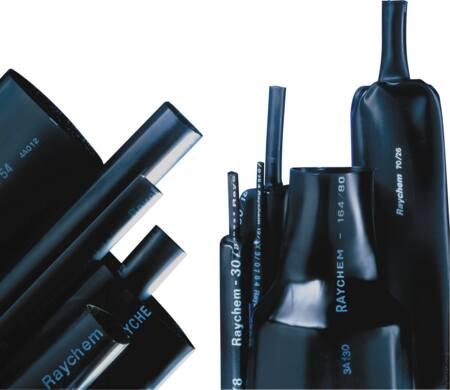 Actual product image Raychem Heat shrink tubing with adhesive Ø25/8-1000mm MWTM medium wall black