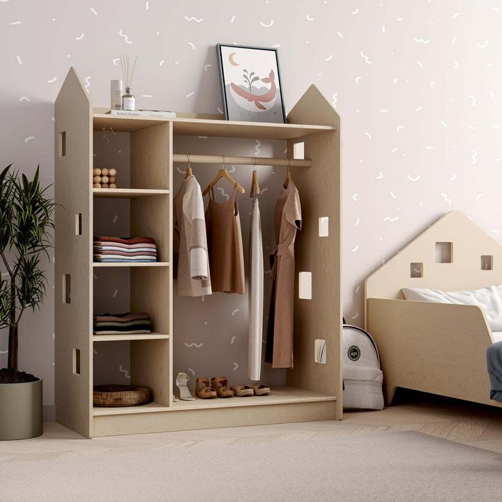 Montessori ® Kinderkleiderschrank - Natura Monessori® by Busy Kids® (92 cm)