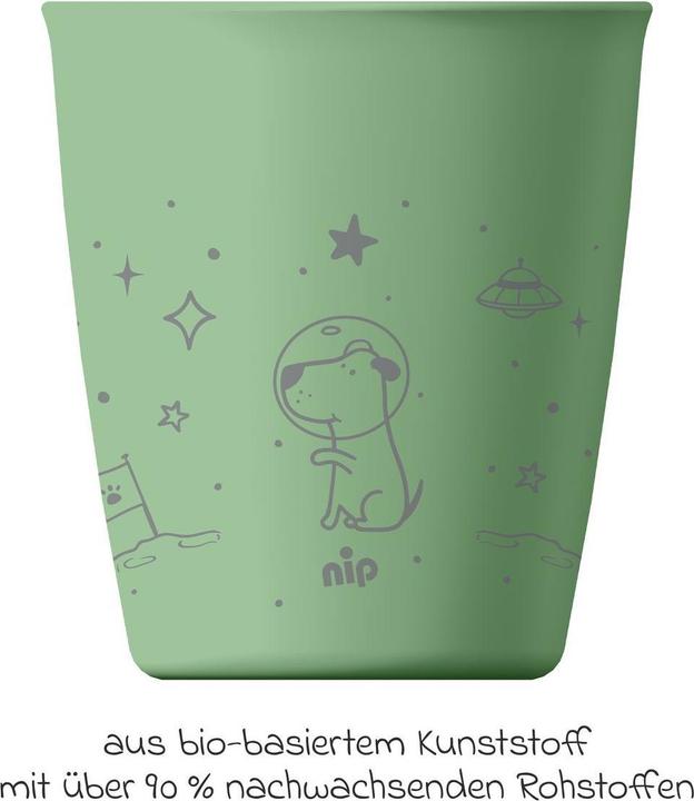 Produktbild NIP Kindertassen & Kinderbecher Trinkbecher 2er Pack eat green - Blau