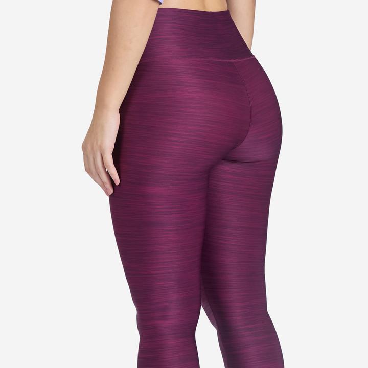 Image du produit Domyos Legging de fitness taille haute femme, imprimé gris (W26/L30)