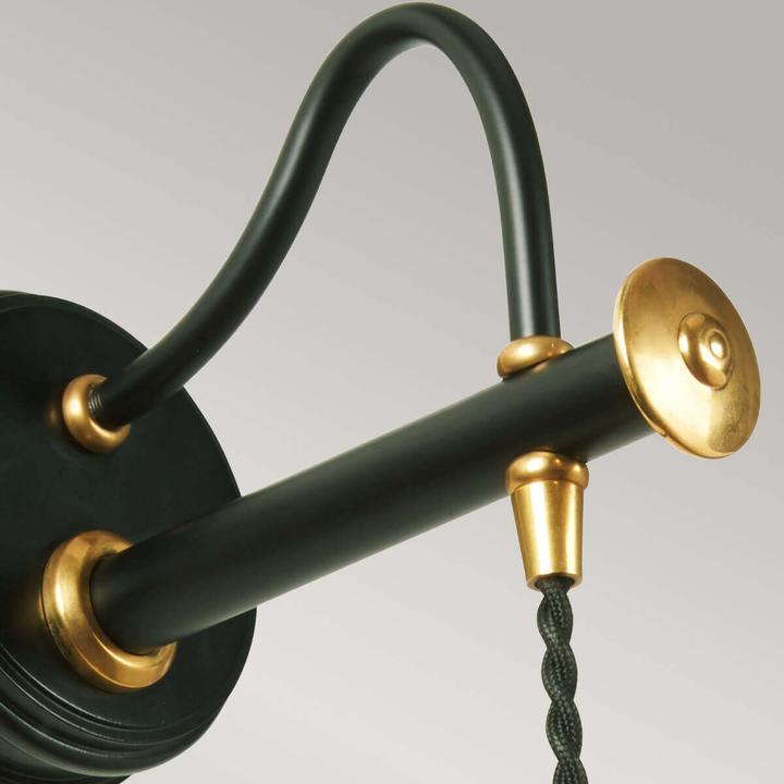 Image du produit Elstead Lighting Douille Applique E27 noir-laiton poli (E27)