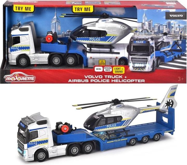 Majorette Grand Volvo police set 35 cm