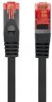 Produktbild Lanberg Patchcord cat.6 FTP 1m black (U/UTP, CAT6, 1 m)