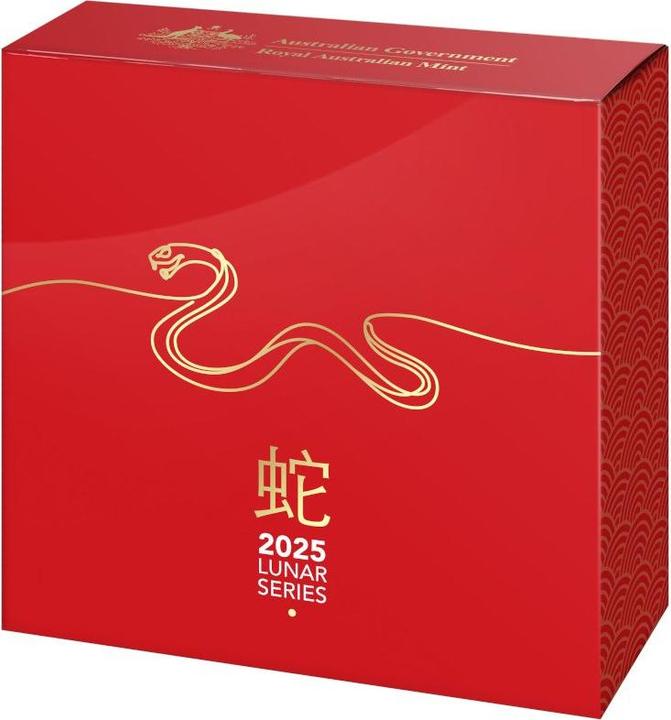 Immagine prodotto Royal Australian Mint Silber Lunar Schlange 1 oz PP gewölbte Prägung - RAM 2025 (999, 2025)