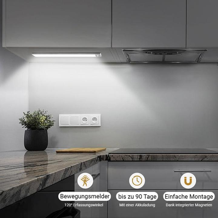 Image du produit Lighty Lampe à détecteur - Barre lumineuse LED sans fil avec détecteur de mouvement (23 cm) - Lumière
