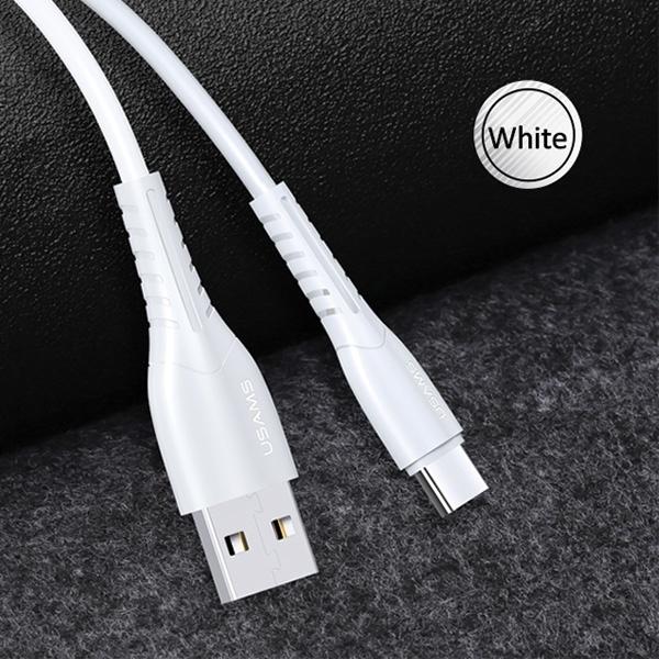 Produktbild Usams Kabel U35 microUSB 2A Fast Charge 1m biały/white SJ365USB02 (US-SJ365) (1 m, USB 2.0)