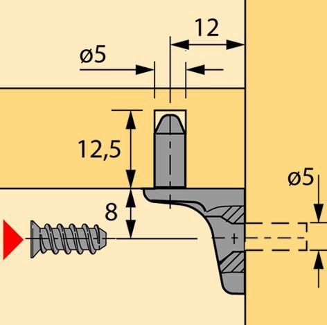 Produktbild Hettich Tablarträger Sekura (1 Stk.)