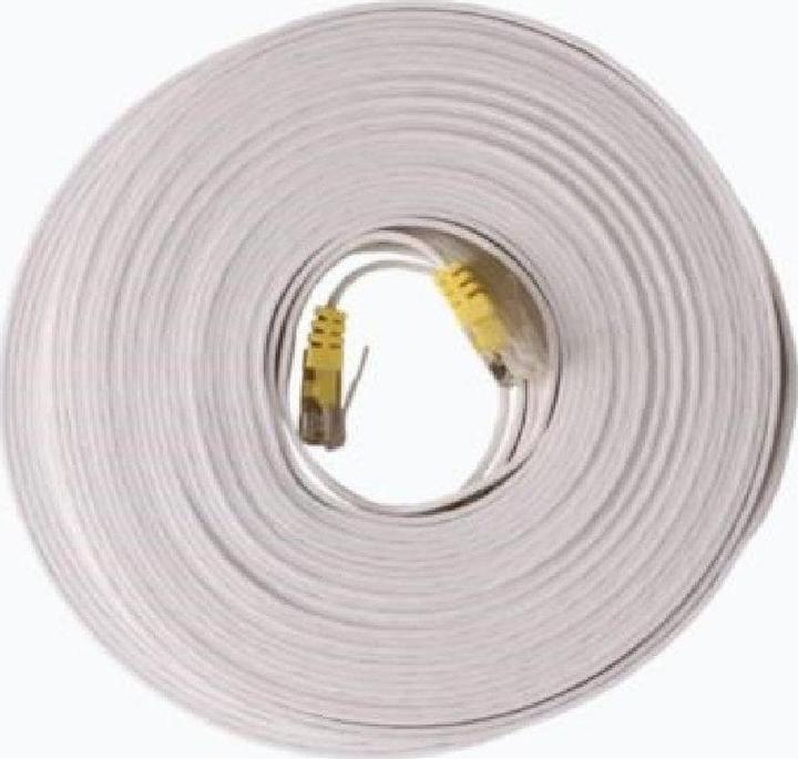 Swisscom Câble patch RJ-45 - RJ-45, Cat 6A, UTP, 15 m, blanc (UTP, CAT6a, 15 m)