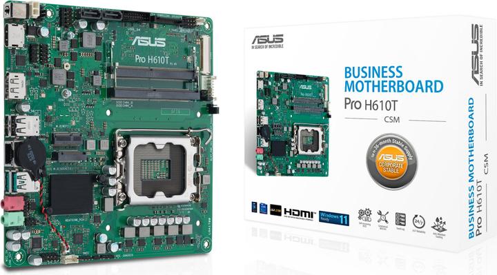 Produktbild ASUS PRO H610T (LGA 1700, Intel H610, Mini-ITX)
