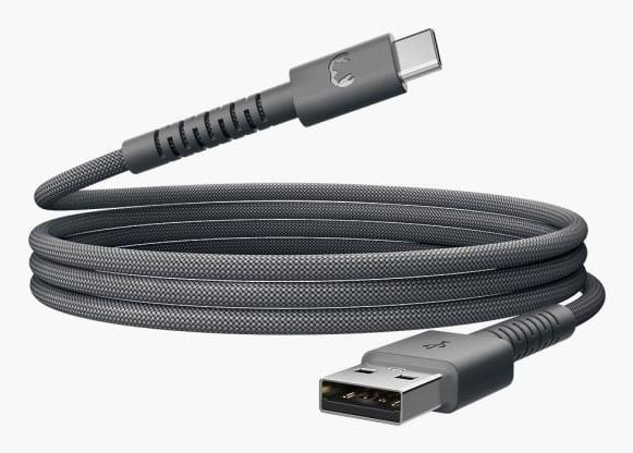 Produktbild Fresh'N Rebel Fresh 'n Rebel USB-A zu USB-C silicon geflochtenes Kabel "FlexWave" 70cm, Storm Grey (0.70 m, 18 W)