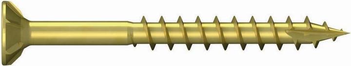 Reisser R2 Chipboard screws, flat countersunk head, PZ, full thread, 6.0 x 50, steel, galvanised, yellow (200 Screws per piece)