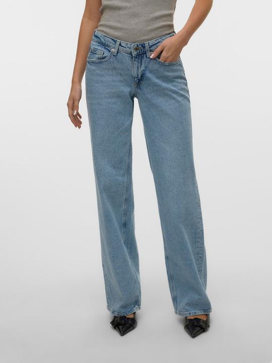 Produktbild Vero Moda VMVANESSA Niedrige Taille Weiter Beinschnitt Jeans Weit geschnitten (W26/L32)