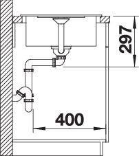 Actual product image Blanco Metra 45 S Compact (Top-mounted sink, 68 cm, 50 cm)