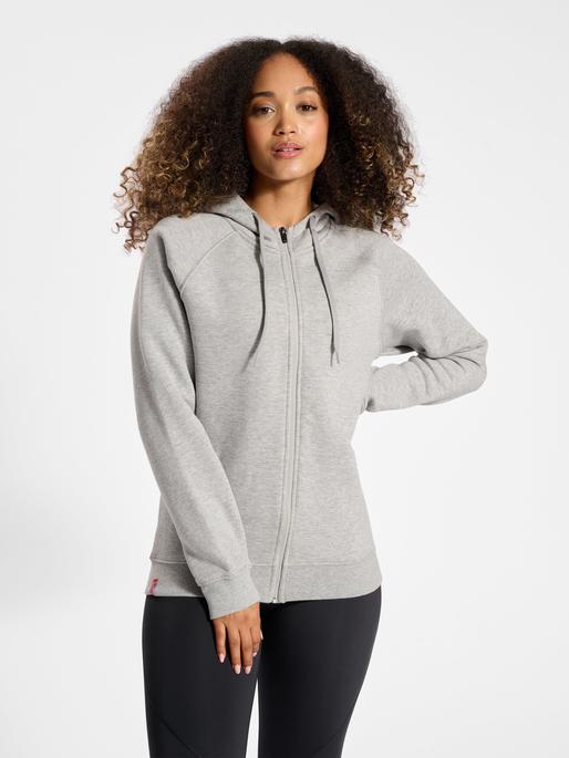Immagine prodotto hummel Felpa Con Cappuccio Rossa Con Zip Pesante Donna (XL)